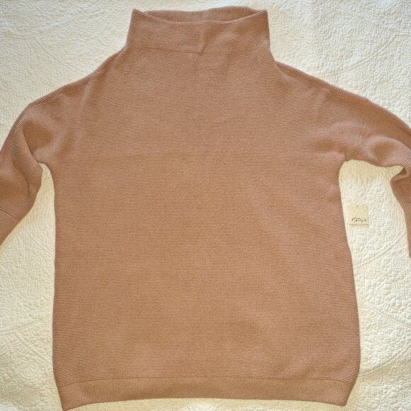 FREE PEOPLE-Ottoman Slouchy Tunic-Cafe Creme-Cotton Blend-Size S-NEW WITH TAG - Picture 2 of 8